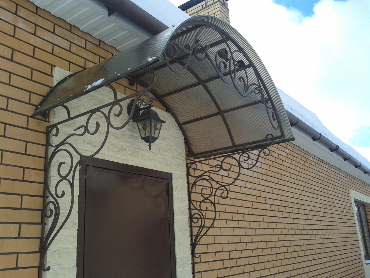 Кованый козырек КнК-11