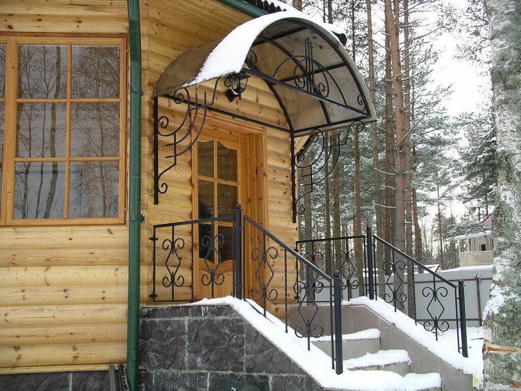 Кованый козырек КнК-12