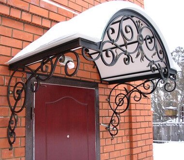 Кованые козырьки